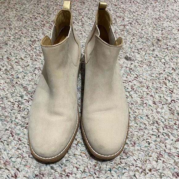 Sperry Vintage Women's Beige Gold Suede Bootie - Picture 2 of 7